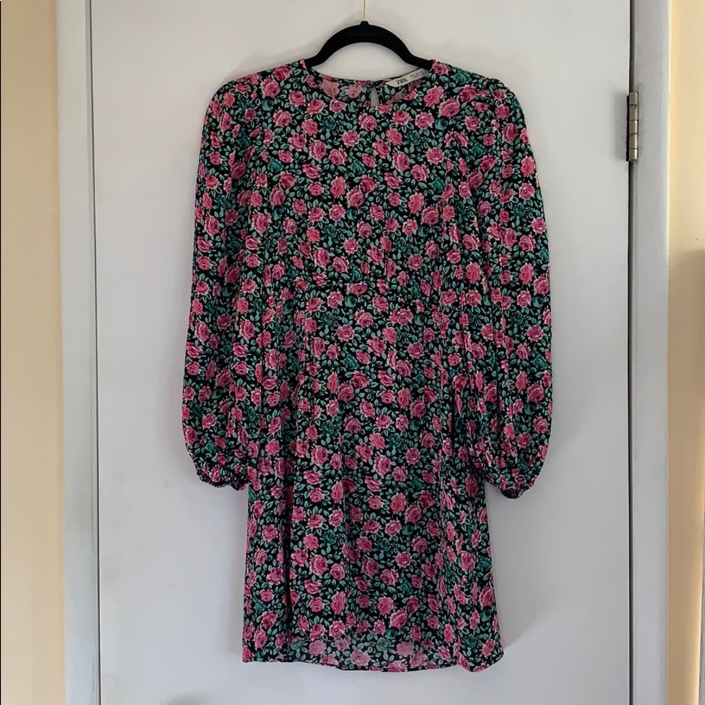 Zara Pink Floral Dress